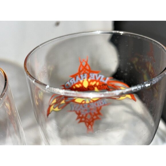 Harley Davidson Ride Easy Cafe Las Vegas Pair Pilsner Beer Glasses - Picture 13 of 14